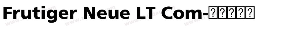 Frutiger Neue LT Com字体转换